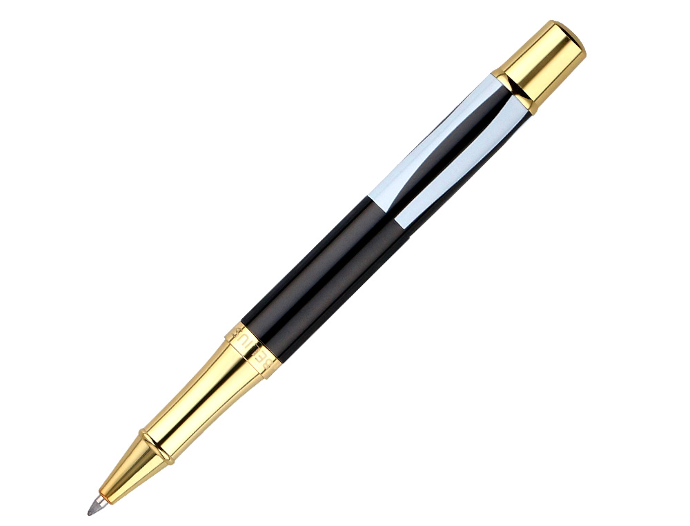 BOLIGRAFO BELIUS DUALITA CUERPO BLANCO COLOR NEGRO TINTA AZUL CAJA DE DISEÑO