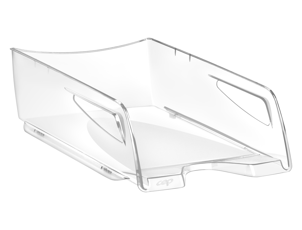BANDEJA SOBREMESA CEP MAXI DE GRAN CAPACIDAD PLASTICO TRANSPARENTE 386X270X115 MM