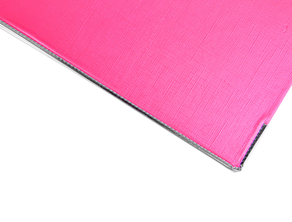 ARCHIVADOR DE PALANCA LIDERPAPEL A4 DOCUMENTA FORRADO PVC CON RADO LOMO 75 MM ROSA COMPRESOR METALICO