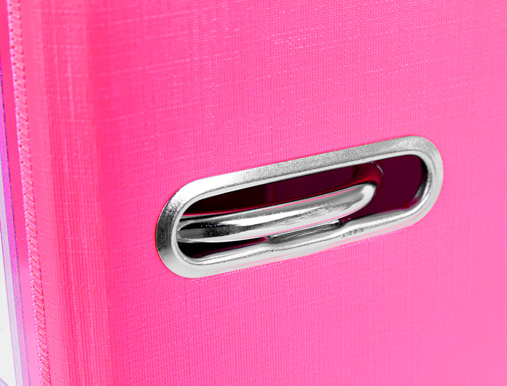 ARCHIVADOR DE PALANCA LIDERPAPEL A4 DOCUMENTA FORRADO PVC CON RADO LOMO 75 MM ROSA COMPRESOR METALICO