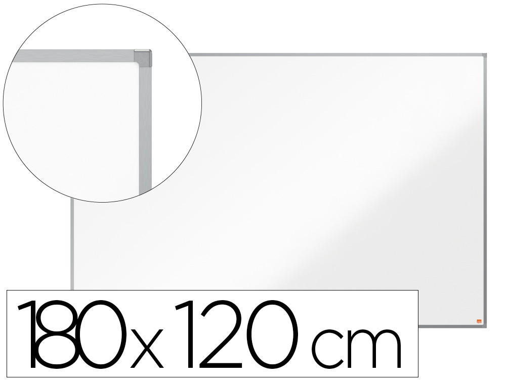 PIZARRA BLANCA NOBO ESSENCE ACERO LACADO 1800X1200 MM