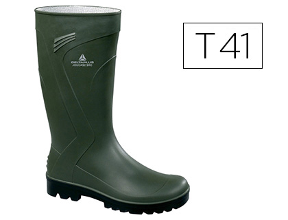 BOTA DELTAPLUS DE SEGURIDAD JOUCA PVC VERDE SUELA DE TACOS TALLA 41